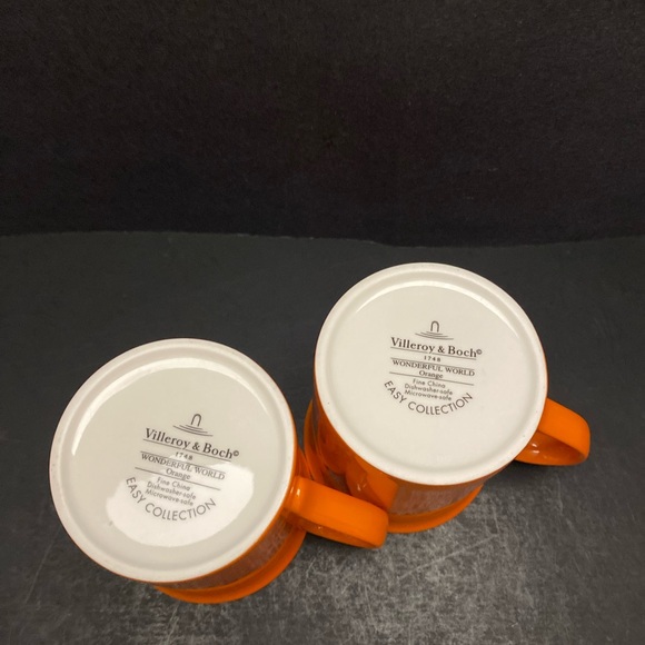 Villeroy and Boch orange mug - Picture 5 of 11